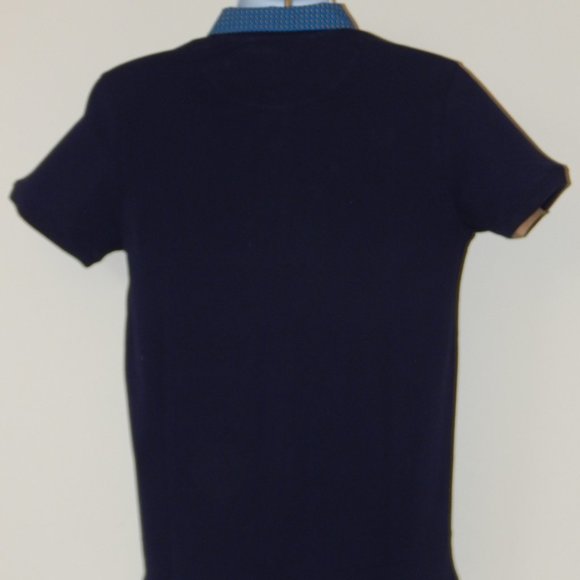 ROBERTO CAVALLI Embroidered Logo Pique Short Sleeve Polo Shirt Navy XL NWT - Picture 3 of 4
